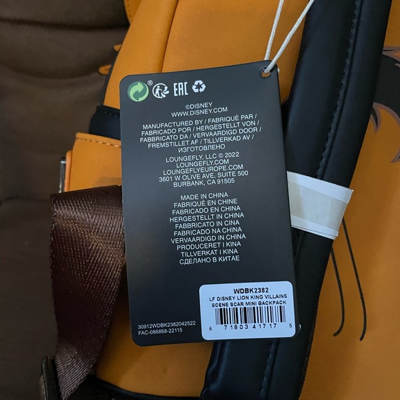 Disney Loungefly Lion King Villains Scenes Scar backpack - Picture 4 of 9